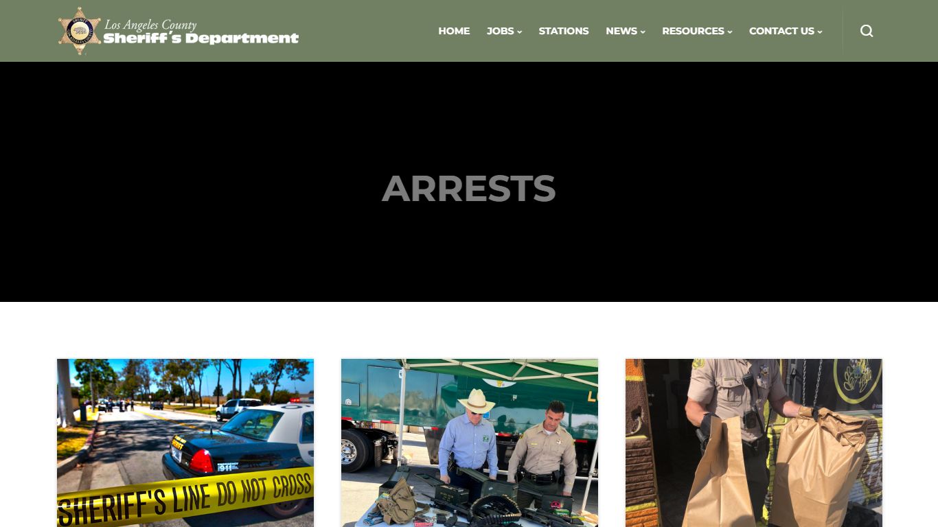 Arrests - Los Angeles County Sheriff's Department